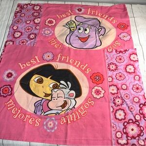 Set a two double sided Dora pillowcase